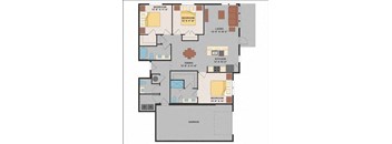 a floor plan of a house  at Luxor Club, Jacksonville, Florida