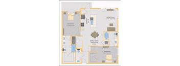 a floor plan of a house  at Fusion, Florida, 32256