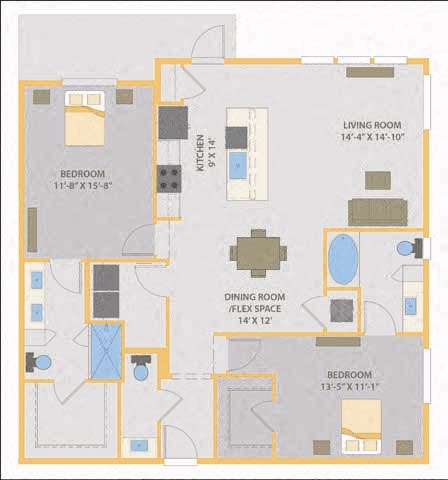 a floor plan of a house  at Fusion, Florida, 32256