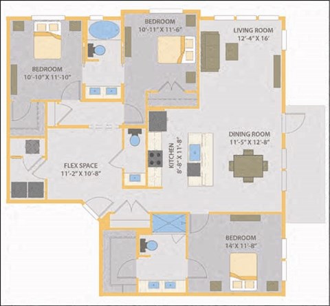 a floor plan of a house  at Fusion, Florida