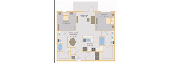 a floor plan of a home  at Fusion, Jacksonville, Florida