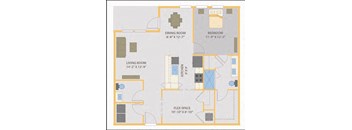 a floor plan of a house  at Fusion, Jacksonville, Florida