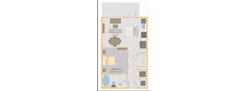 a floor plan of a room in a house  at Fusion, Florida, 32256