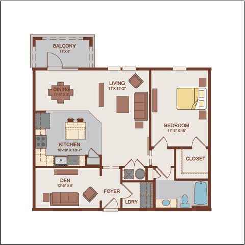 Genoa Floor Plan at Hacienda Club, Jacksonville, FL