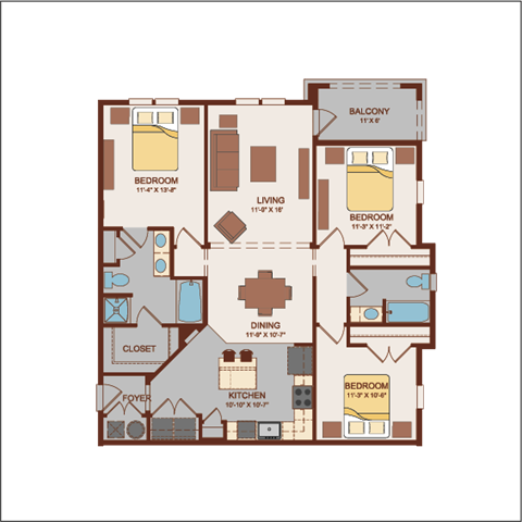 Nice Floor Plan at Hacienda Club, Jacksonville, FL