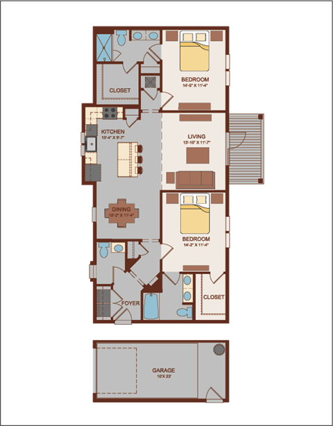 Provence Floor Plan at Hacienda Club, Jacksonville, FL