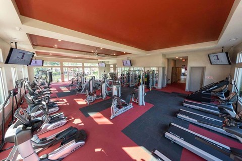 a room filled with lots of different types of exercise equipment  at Luxor Club, Jacksonville, 32258