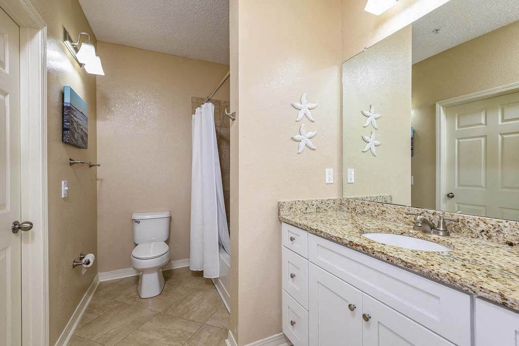 a bathroom with a sink and a toilet  at Ocean Park, Florida