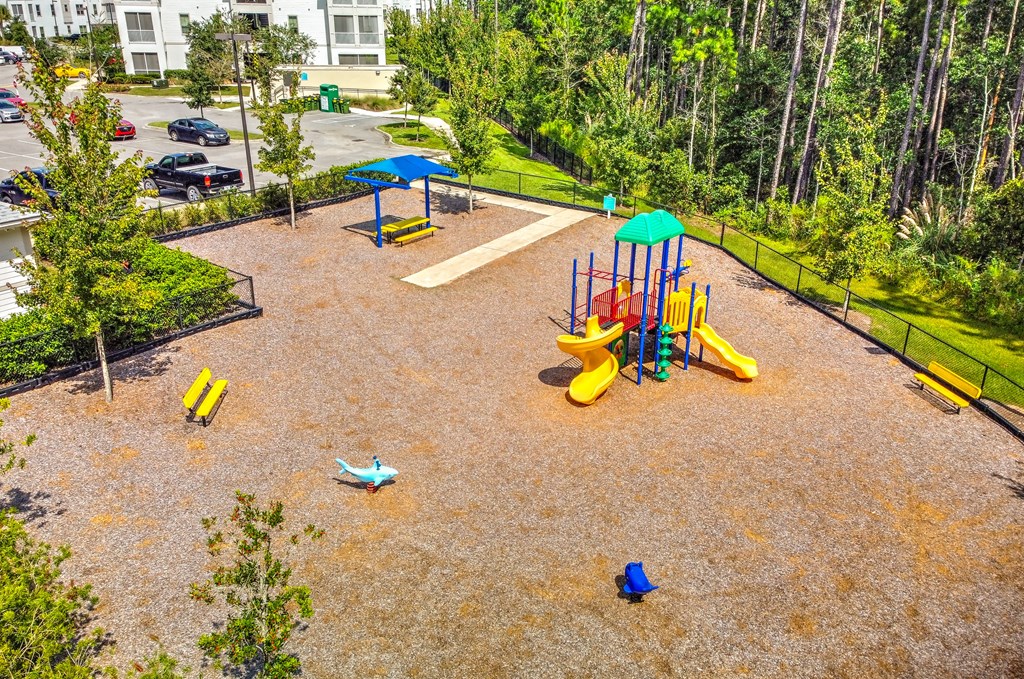 an aerial view of our playground at Palm Bay Club, Jacksonville, 32258