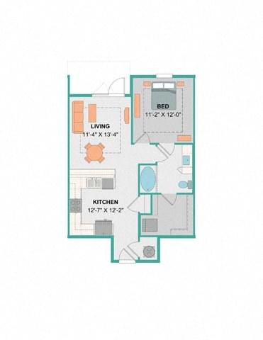a floor plan of a house with a cat in the corner  at Palm Bay Club, Jacksonville