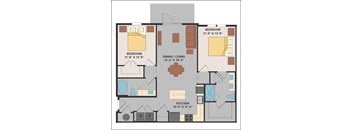 a floor plan of a home  at Luxor Club, Jacksonville, FL