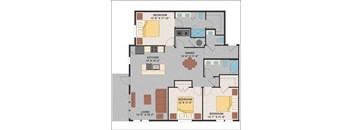 a floor plan of a house  at Luxor Club, Jacksonville, FL