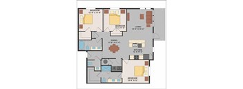 a floor plan of a home  at Luxor Club, Jacksonville, FL, 32258