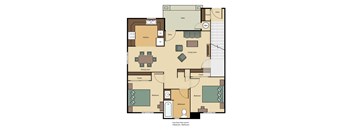 Lemon Hill Two Bedroom Floor Plan