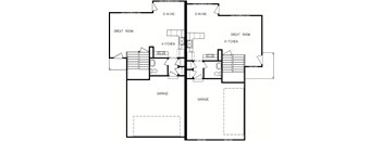 two floor plan of a house with two different floors