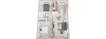 2Bed 1Bath w/Laundry