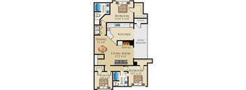 Three Bedroom/Two Bath Fireplace and Patio/Balcony