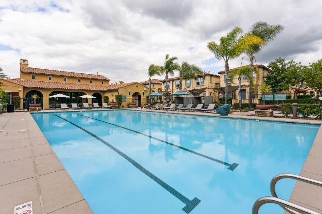the pool at the resort is clean and ready to use