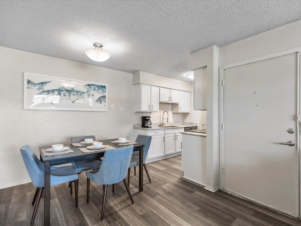 The Hangar Model Dining Room and Kitchen