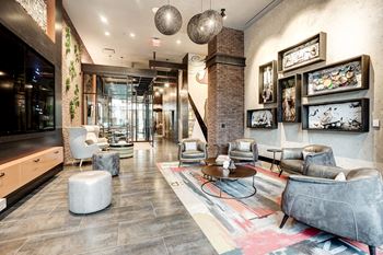 Coda On H Apartments Club Room and Seating