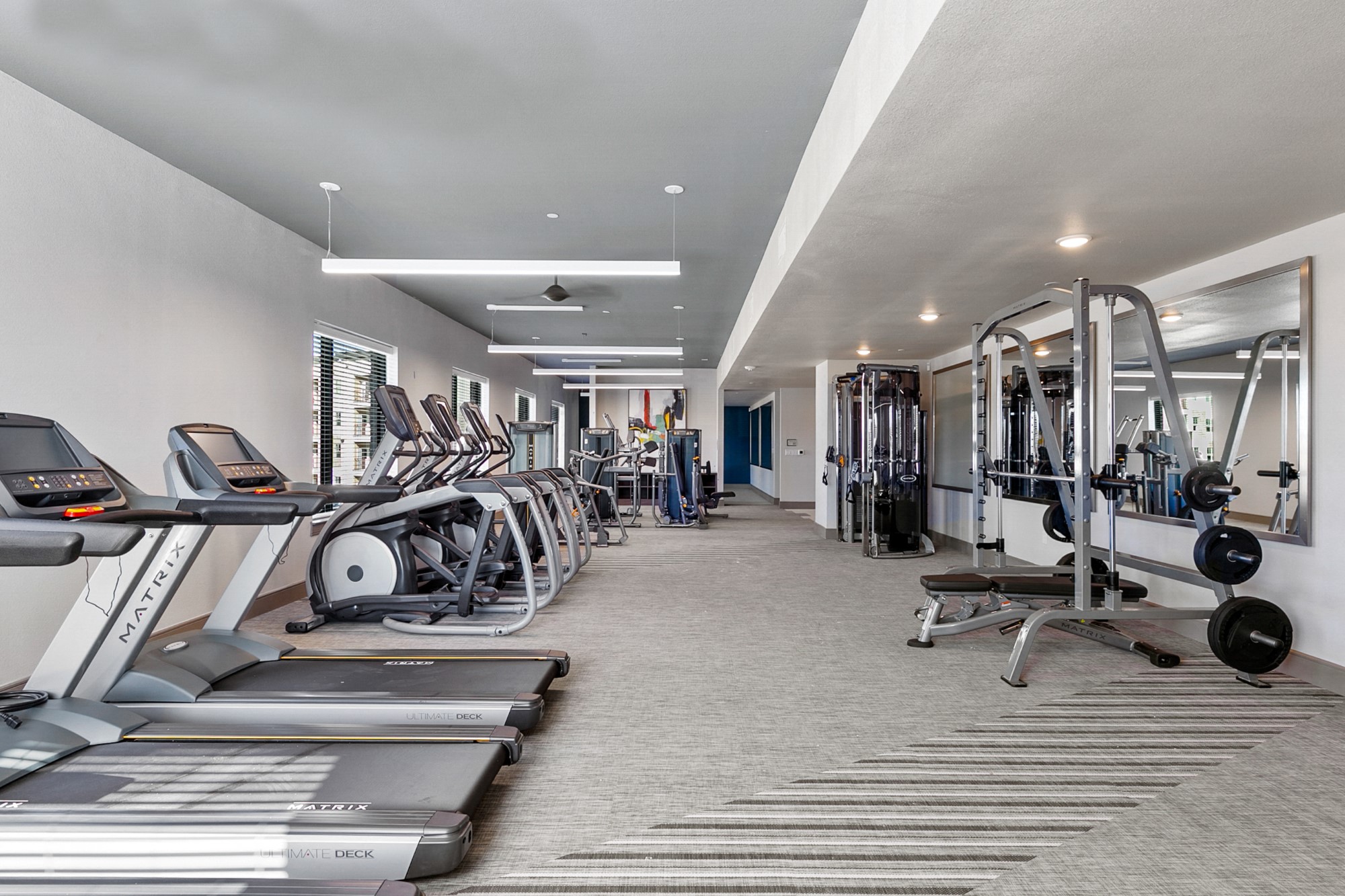 Northside at the Woodlands Fitness Center with Weights and Cardio Machines