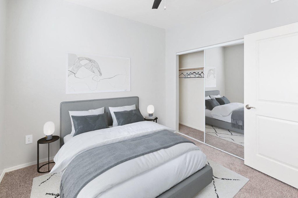 Equestrian Apartment Homes Model Bedroom and Closet