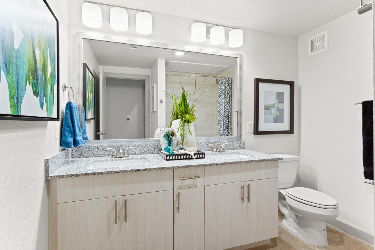 Northside at the Woodlands Bathroom with Large Vanity