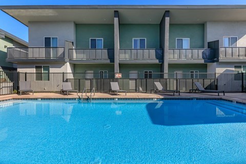 The Hedrick on Mountain Townhome-Style Apartments in Tucson, Arizona Pool