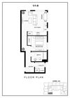 BLU 1 bedroom 1 bathroom floor plan