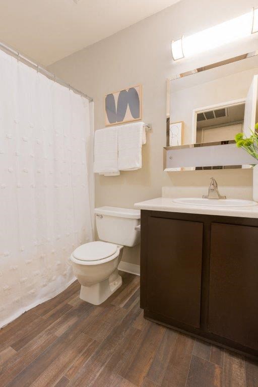 a bathroom with a white toilet and a sink