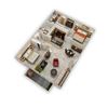 Crossroads Apartments 2 Bedroom Shasta Floor Plan