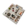 Crossroads Apartments 1 Bedroom Sierra Floor Plan