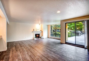 12 Central Square living room with wood flooring, entry view - Photo Gallery 20