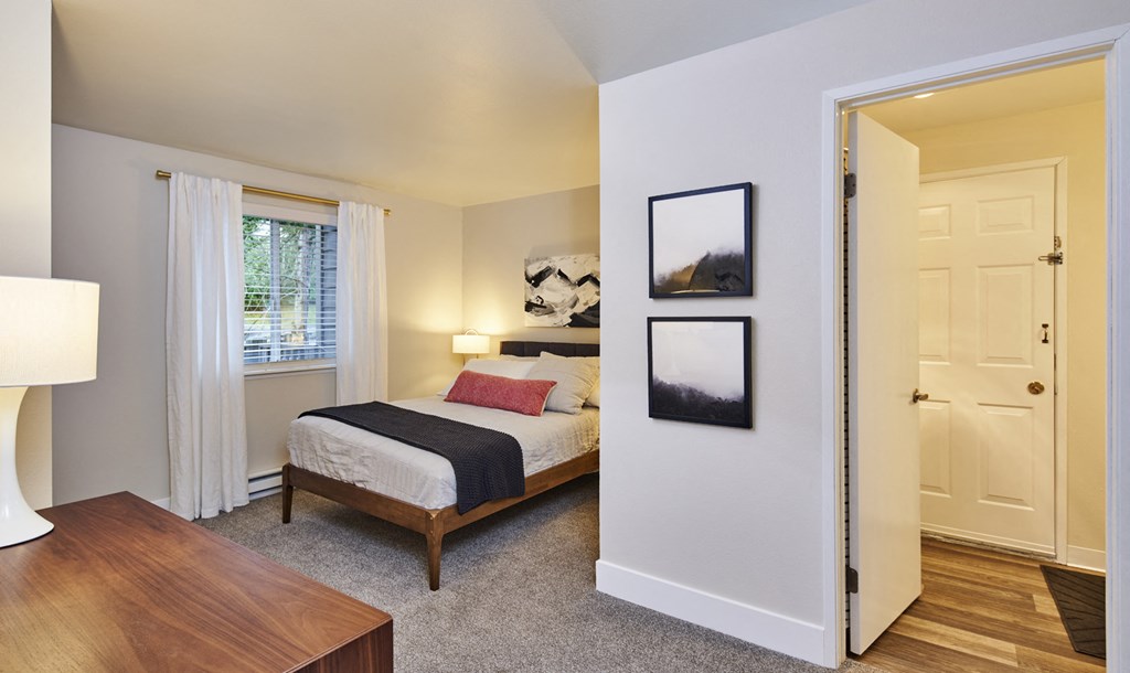 Echo Mountain Apartments Model Bedroom with Window