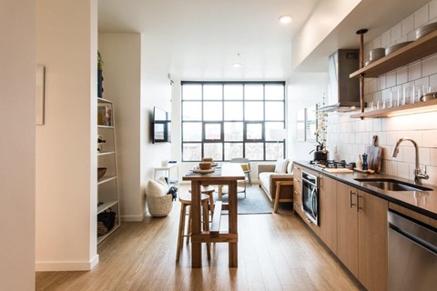 230 Ash Apartments Kitchen and Dining Room