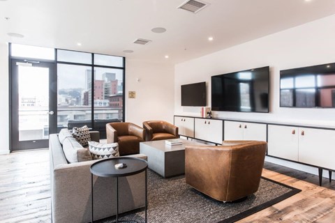 230 Ash Apartments Clubhouse and Television