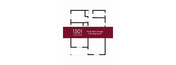 A floor plan image for a property located at 1501 Jackson is coming soon.