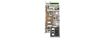 Caso Santa Rita Ranch Apartments Discovery Floorplan