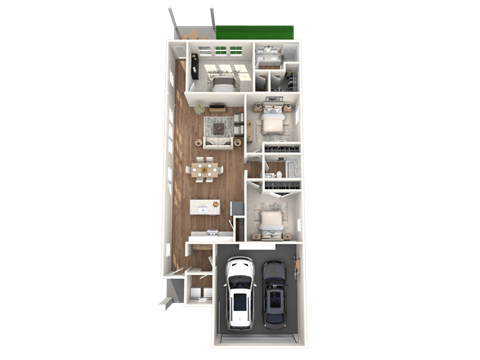 Caso Santa Rita Ranch Apartments Discovery Floorplan