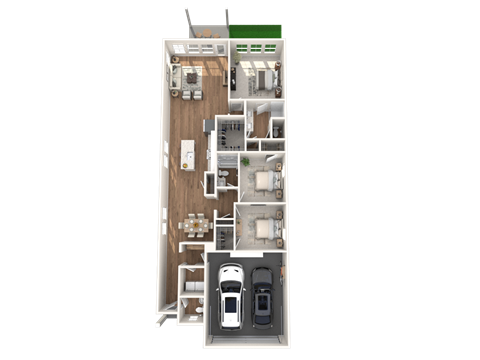 Caso Santa Rita Ranch Apartments Trail Blazer Floorplan