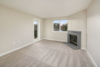 Atlas Apartments Living Room and Fireplace Atlas Apartments Living Room and Fireplace - Photo Gallery