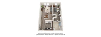 192nd West Lofts One Bedroom Floor Plan