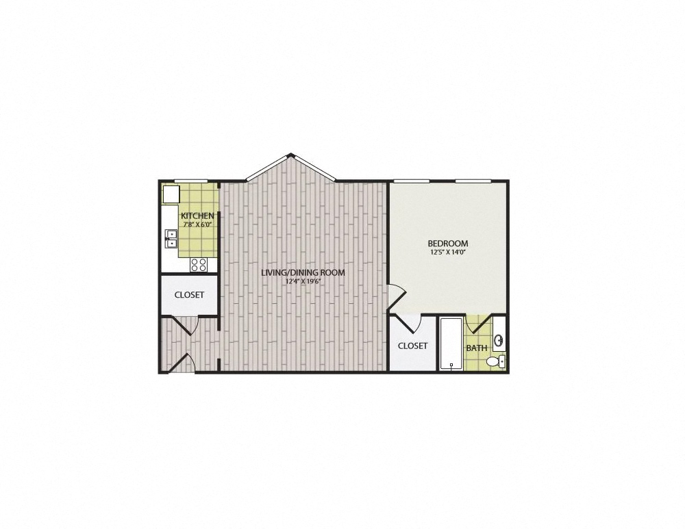 The Broadview Apartments A1 Floor Plan