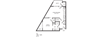 TriVista on Speer 1A0 Floor Plan