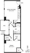 TriVista on Speer 1B0 Floor Plan
