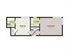 Broadview Apartments 1C1B Floor Plan