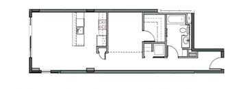 the floor plan of a small house with bedrooms and a bathroom