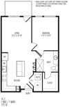 TriVista on Speer 1C2 Floor Plan