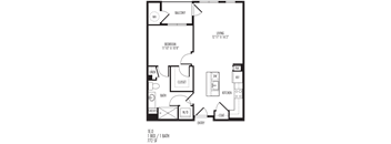 TriVista on Speer 1E0 Floor Plan