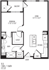 TriVista on Speer 1E0 Floor Plan